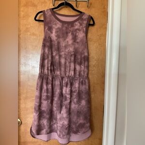Athleta Mauve Rincon Tie-Dye Sleeveless Dress Size Medium